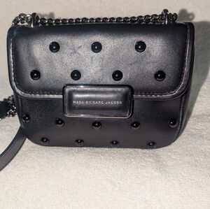 Marc By Marc Jacobs Black Rebel  Studded Crossbody Bag
